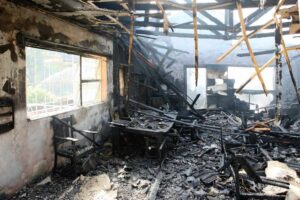 The Remains of a House Fire
