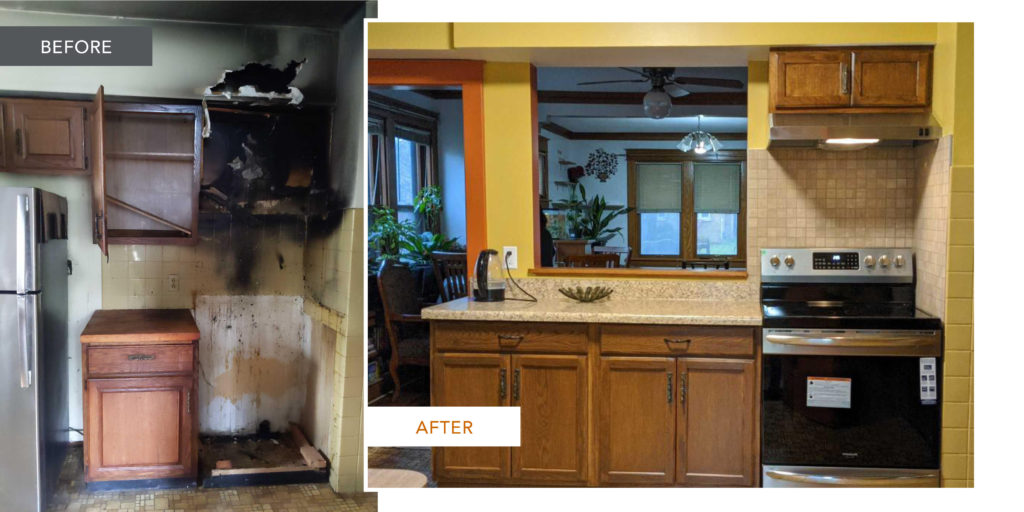 Wauwatosa kitchen fire remodel