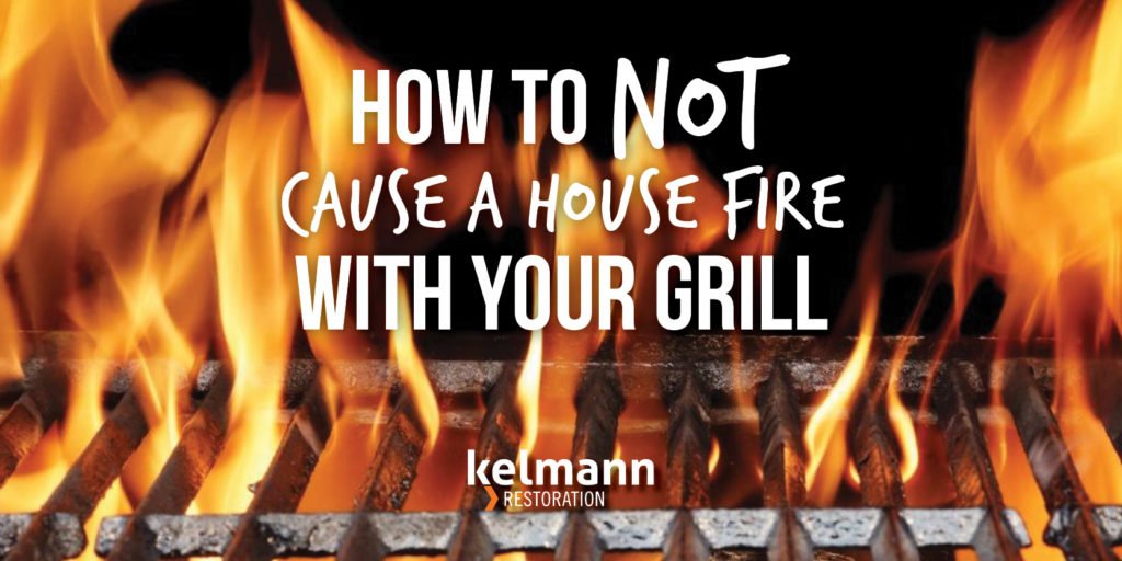 Outdoor grill fire damage requiring fire restoration in Wauwatosa, WI
